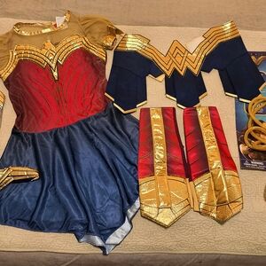 Wonder Woman Kids Costume - Red, Blue, and Gold